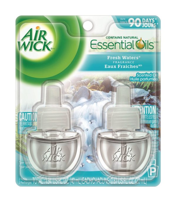 Air Wick Fresh Waters Scent Air Freshener Oil Refill 0.67 oz Liquid