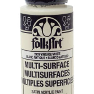 Plaid FolkArt Satin Vintage White Hobby Paint 2 oz