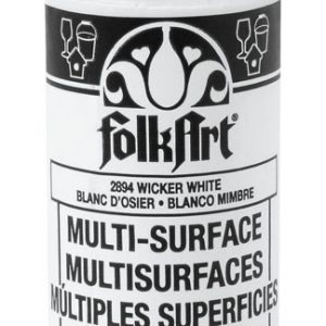Plaid FolkArt Satin Wicker White Hobby Paint 2 oz