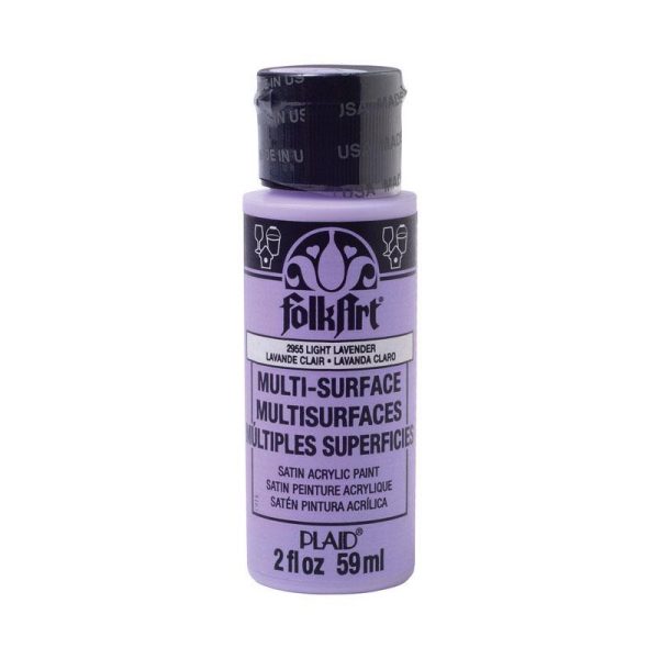 Plaid FolkArt Satin Light Lavender Hobby Paint 2 oz