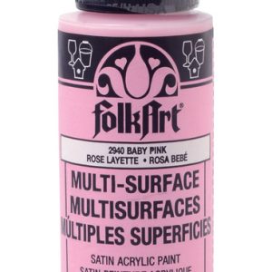 Plaid FolkArt Satin Baby Pink Hobby Paint 2 oz