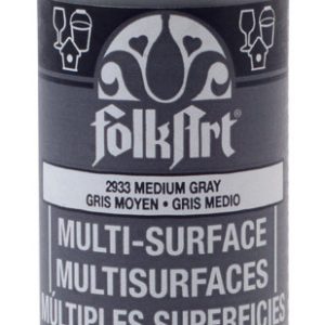 Plaid FolkArt Satin Medium Gray Hobby Paint 2 oz