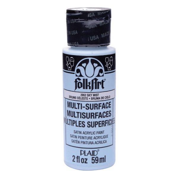 Plaid FolkArt Satin Sky Mist Hobby Paint 2 oz