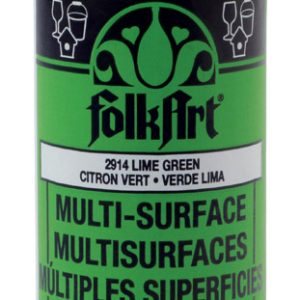 Plaid FolkArt Satin Lime Green Hobby Paint 2 oz
