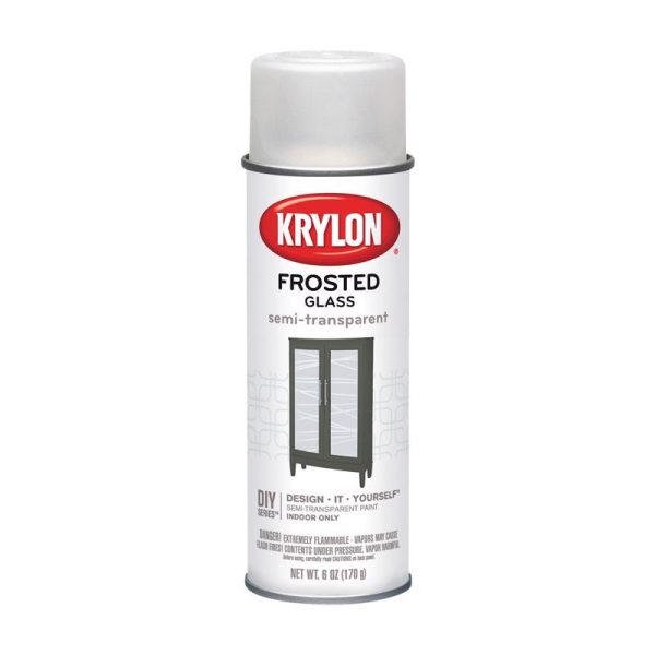 Krylon Frosted Glass Semi-Transparent Frost Spray  Paint 6 oz