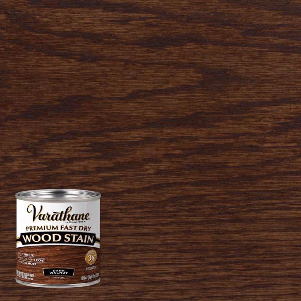 Varathane Premium Semi-Transparent Dark Walnut Oil-Based Urethane Modified Alkyd Fast Dry Wood Stain
