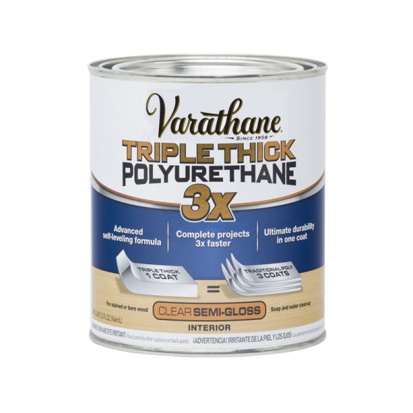 Varathane Semi-Gloss Clear Oil-Based Polyurethane 1 qt