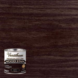 Varathane Premium Semi-Transparent Ebony Oil-Based Urethane Modified Alkyd Fast Dry Wood Stain 0.5 p