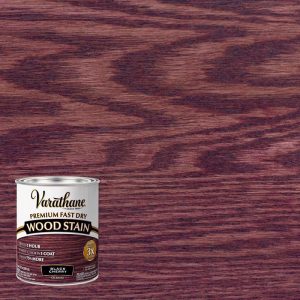 Varathane Semi-Transparent Black Cherry Oil-Based Urethane Modified Alkyd Fast Dry Wood Stain 1 qt