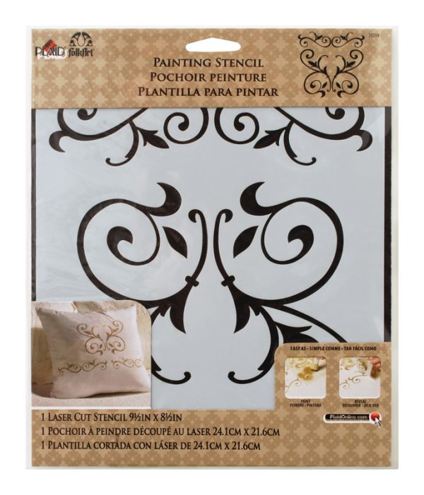 Plaid FolkArt Scroll Paste Stencil