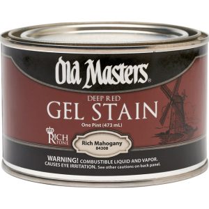 Old Masters Semi-Transparent Rich Mahogany Oil-Based Alkyd Gel Stain 1 pt