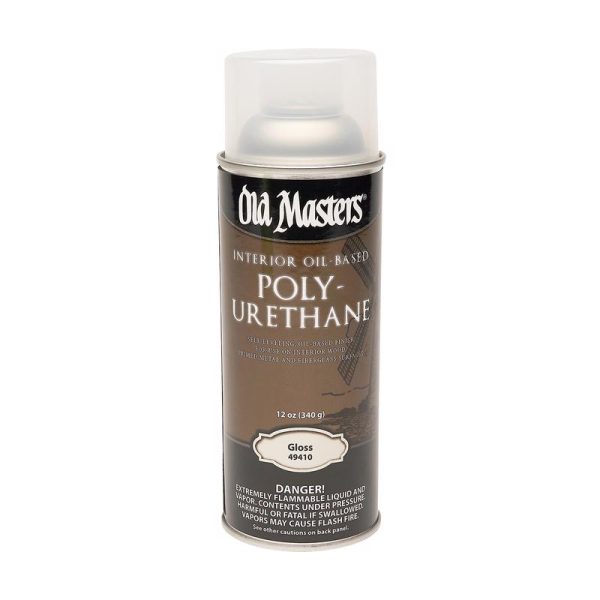 Old Masters Gloss Clear Oil-Based Polyurethane Spray 12 oz