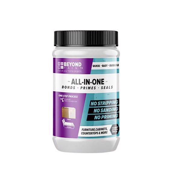 Beyond Paint Flat Off White Water-Based All-In-One Paint Exterior & Interior 1 qt