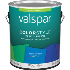 Valspar Color Style Satin Tintable Tint Base Paint and Primer Interior 1 gal