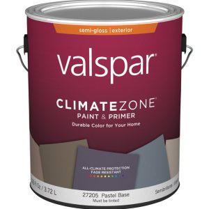 Valspar Climate Zone Semi-Gloss Pastel Base Paint and Primer Exterior 1 gal