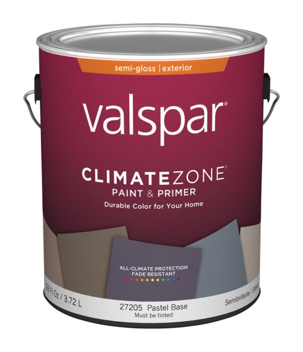 Valspar Climate Zone Semi-Gloss Pastel Base Paint and Primer Exterior 1 gal