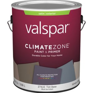 Valspar Climate Zone Satin Tint Base Paint and Primer Exterior 1 gal