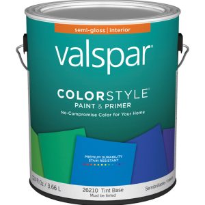 Valspar Color Style Semi-Gloss Tintable Tint Base Paint & Primer Interior 1 gal