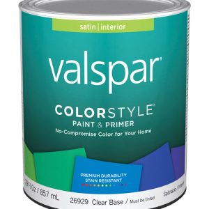 Valspar Color Style Satin Tintable Clear Base Paint and Primer Interior 1 qt