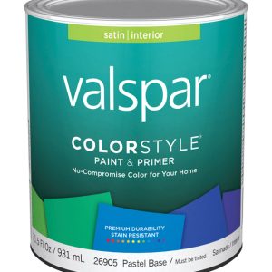 Valspar Color Style Satin Tintable Pastel Base Paint and Primer Interior 1 qt