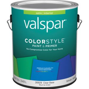 Valspar Color Style Satin Tintable Clear Base Paint & Primer Interior 1 gal