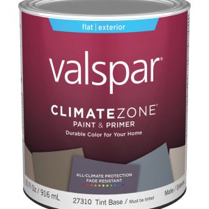 Valspar Climate Zone Flat Tint Base Paint and Primer Exterior 1 qt