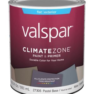 Valspar Climate Zone Flat Pastel Base Paint and Primer Exterior 1 qt
