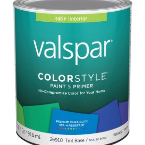 Valspar Color Style Satin Tintable Tint Base Paint and Primer Interior 1 qt