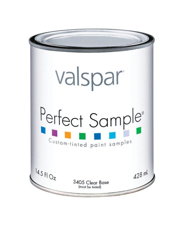 Valspar Perfect Sample Satin Clear Base Paint Interior 1 pt