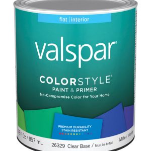 Valspar Color Style Flat Tintable Paint and Primer Interior 1 qt