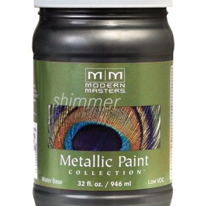 Modern Masters Shimmer Satin Steel Gray Metallic Paint 1 qt