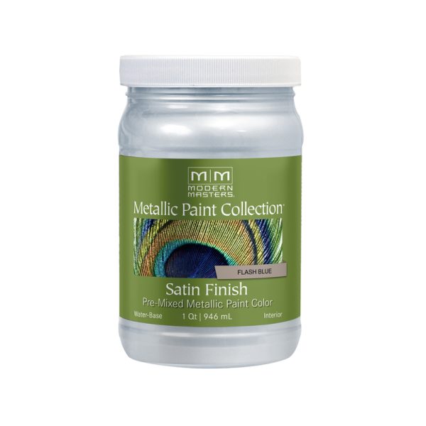 Modern Masters Shimmer Satin Flash Blue Metallic Paint 1 qt