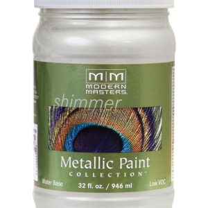 Modern Masters Shimmer Satin Pearl White Metallic Paint 1 qt