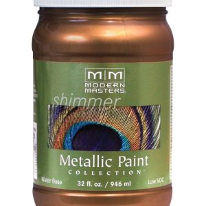 Modern Masters Shimmer Satin Statuary Bronze Metallic Paint 1 qt