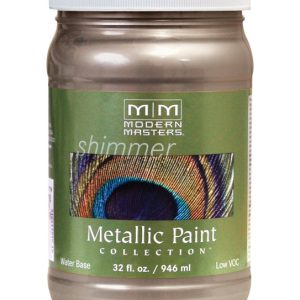 Modern Masters Shimmer Satin Warm Silver Metallic Paint 1 qt