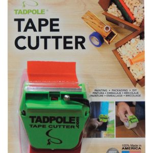 Tadpole 2 in. W X 2 in. L Tape Cutter Green