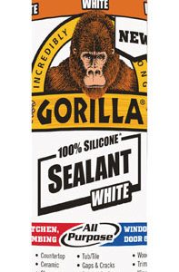 Gorilla White Silicone All Purpose Sealant 10 oz