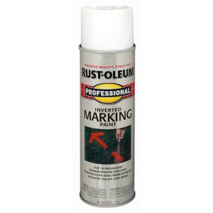 Rust-Oleum Professional White Inverted Marking Paint 15 oz