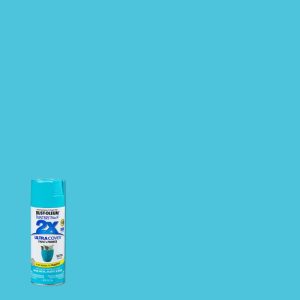 Rust-Oleum Painter's Touch 2X Ultra Cover Satin Seaside Paint+Primer Spray Paint 12 oz