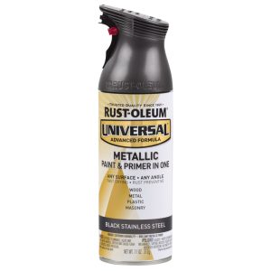 Rust-Oleum Universal Black Stainless Steel Metallic Spray Paint 11 oz