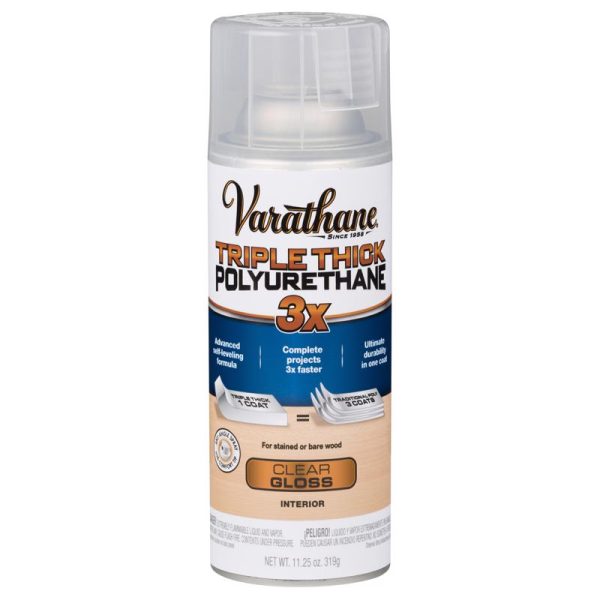 Varathane Transparent Gloss Clear Oil-Based Triple Thick Polyurethane 11.25 oz
