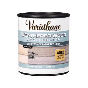Varathane Semi-Transparent Gloss Gray Water-Based Ferrous Sulfate Heptahydrate Weathered Wood Accele