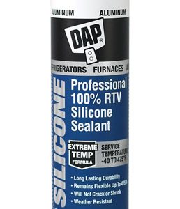 DAP HVAC Silicone Aluminum 100% RTV Silicone HVAC Sealant 10.3 oz