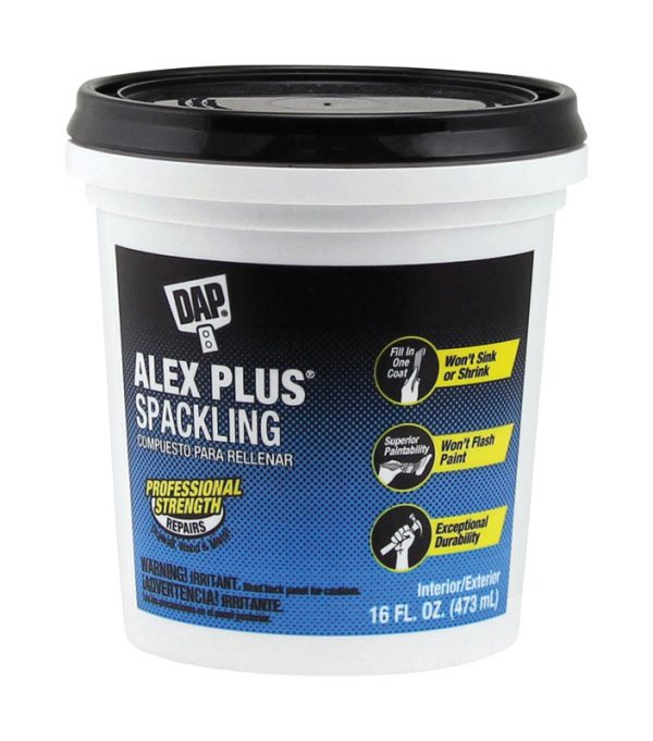 DAP Alex Plus Ready to Use White Spackling Compound 1 pt