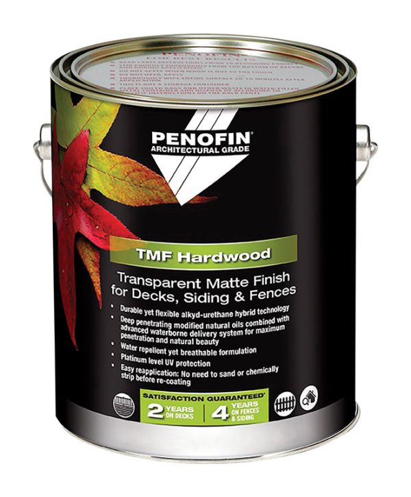 Penofin TMF Hardwood Transparent Matte Ipe Water-Based Water-Based Wood Stain 1 gal