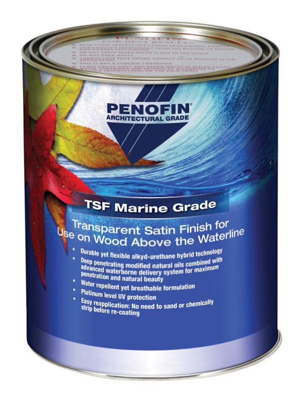 Penofin TSF Marine Grade Transparent Matte Natural & Ipe Water-Based Alkyd Stain 1 gal
