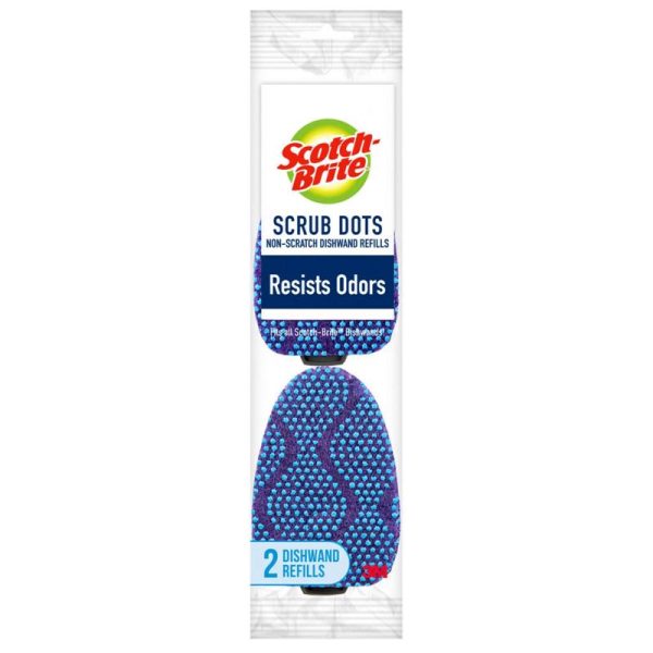 Scotch-Brite Heavy Duty Sponge Refill For Dishwand 1.65 in. L 2 pk