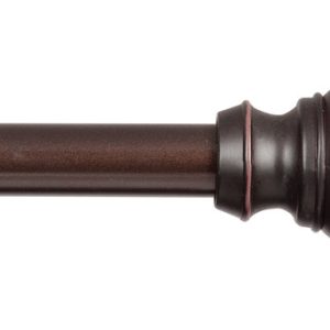 Kenney Weathered Brown Curtain Rod 66 in. L X 120 in. L