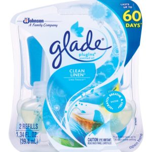 Glade Plug-Ins Clean Linen Scent Air Freshener Refill 1.34 oz Liquid