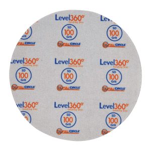 Full Circle Level 360 8.75 in. Aluminum Oxide Hook and Loop Sanding Disc 100 Grit Medium 5 pk